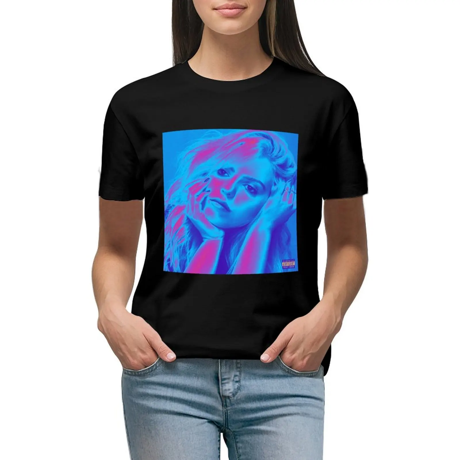

Renne Rapp T-shirt korean fashion lady clothes oversized workout shirts for Women