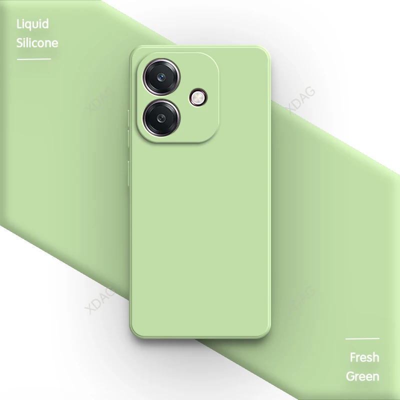 Classic Liquid Silicone Phone Case with Camera Protection - Skin-Friendly Fashion Back Cover