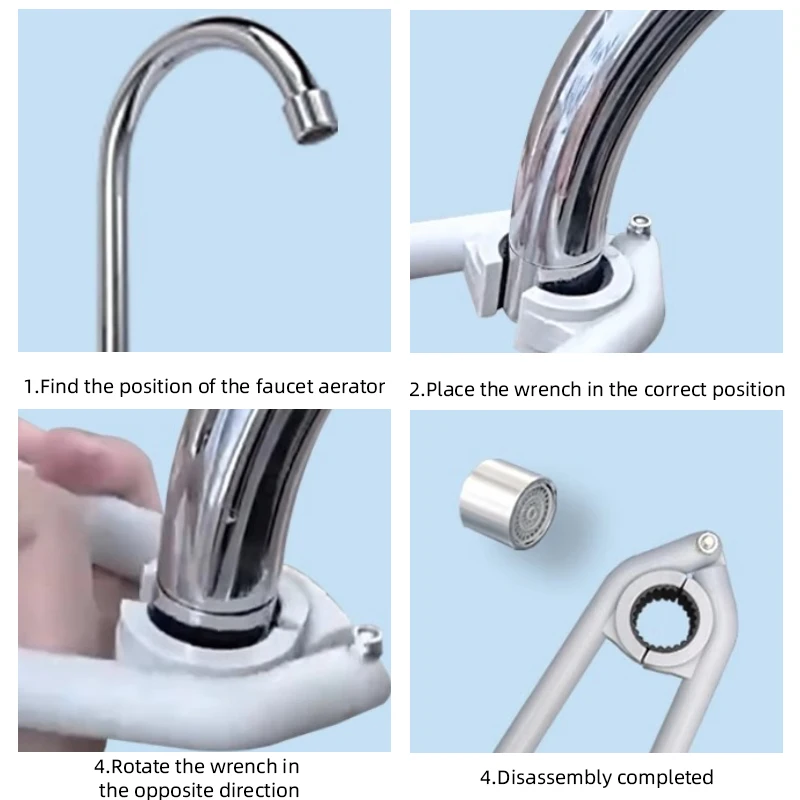 Faucet Spout Wrench Faucet Key Aerator Wrench Cache Faucet Easy Removal Wrench Tool