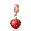 Hot Sale Cherry Fruit Lemon Slice Strawberry Durian Apple Chili Charm Beads Fit Original 925 Sterling Silver Bracelet Jewelry 6