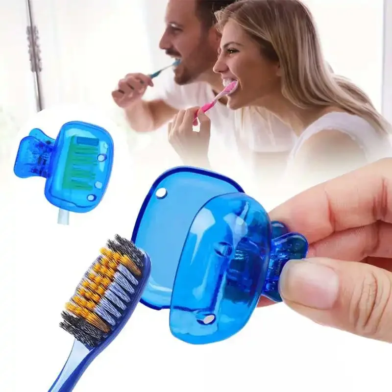 Toothbrush Protective Containers Toothbrush Head Covers Travel Portable Toothbrush Protector Cap Brush ...