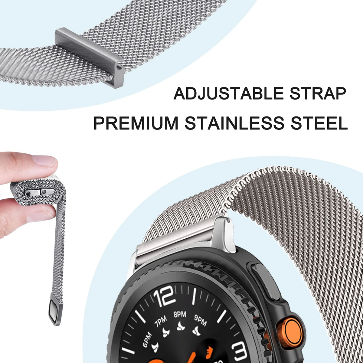 Milanese Loop Magnetic Stainless Steel Watch Band