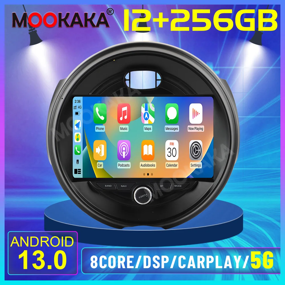 

12+256GB Auto Stereo Android 13.0 For BMW MINI 2014 - 2017 DSP Car Multimedia Player GPS Navigation Carplay Tape Radio HeadUnit