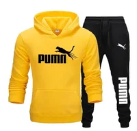 Ensemble de 2 vêtements de sport décontractés pour Jogging, Fitness, à la mode, sweat-shirt à capuche pour hommes et pantalons longs d'automne et d'hiver, nouvelle collection 6