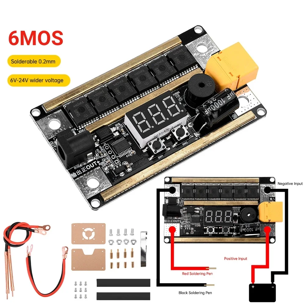 DIY Spot Welder Pen Kit – DC4-12V Adjustable Welding Tool With Retractable Handle For Battery Pack Assembly