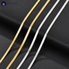 Bracelet Classique Minimaliste en Acier Inoxydable de 16 + 5cm pour Femme, Bijoux en Or, Largeur 2/3/4mm, Cadeau