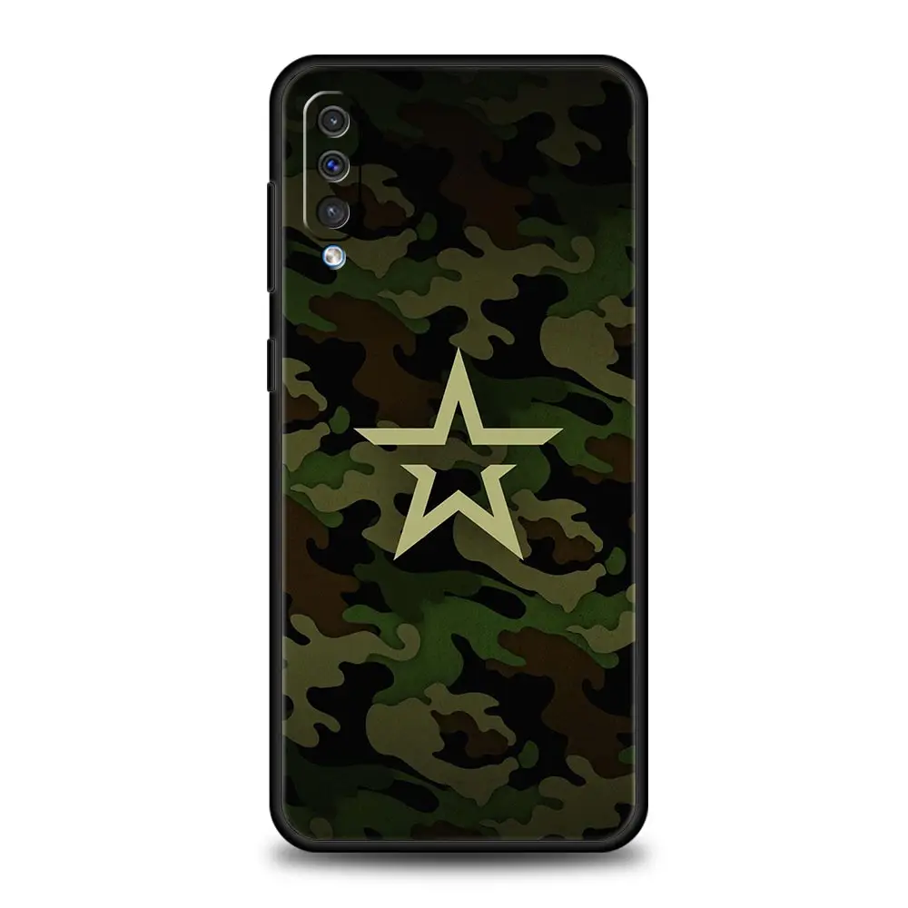 Camouflage Army Star Protective Phone Case Cover