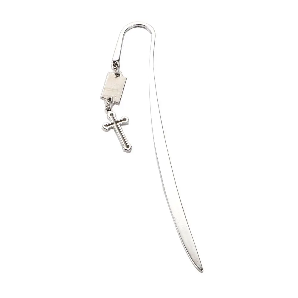 Accessories School Office Decor Bible Accessories Cross Pendant Bookmarks Cross Bookmarks Letter Opener Metal Bookmarks
