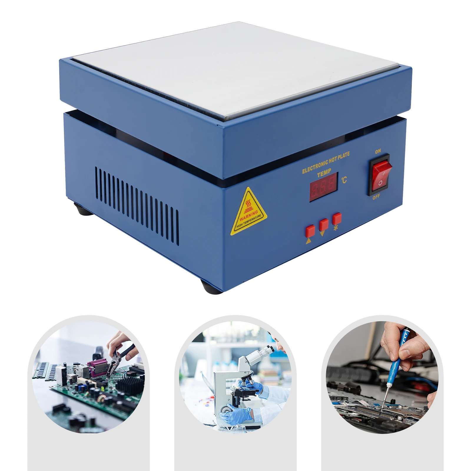 800W Electronic Soldering Hot Plate Preheat Soldering Station Welder Hot Plate LCD Display 20x20cm soldering station soldering tool welding tool