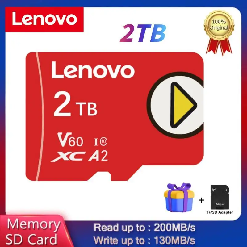 Scheda Di Memoria Lenovo Originale 2Tb 1Tb Micro Tf Sd Card Classe 10 Sd/Tf Flash Card 128Gb 512Gb Sd Card Per Nintendo Switch Game Ps4