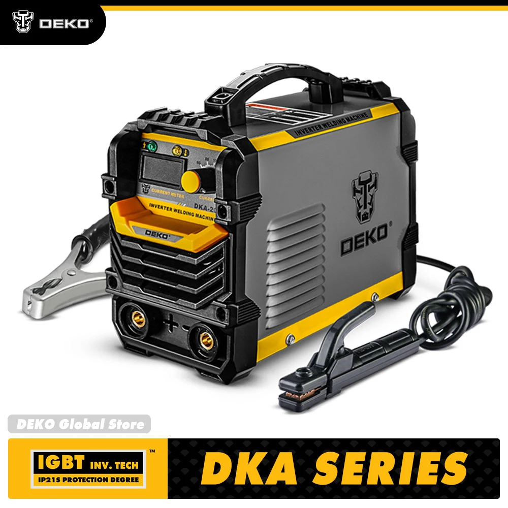 DKA SERIES 120/160/200/250 AMP DC INVERTER ARC WELDER 220V IGBT MMA WELDING MACHINE FOR HOME BEGINNER LIGHTWEIGHT EFFICIENT DEKO