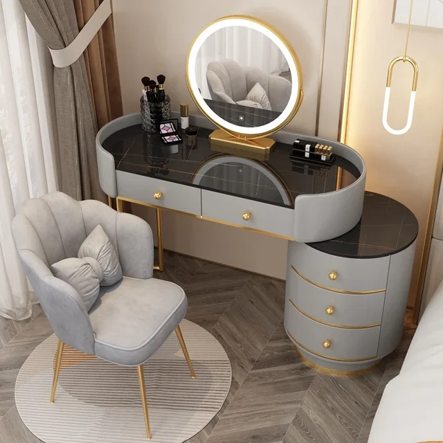 Cosmetics Console Dressing Table Vanity Storage: Experience Modern Luxury in Your Bedroom