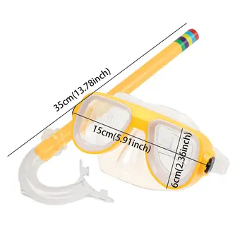 نظارات الغوص المضادة للضباب للأطفال ، قناع الغوص ، أنبوب جاف ، للسباحة 6