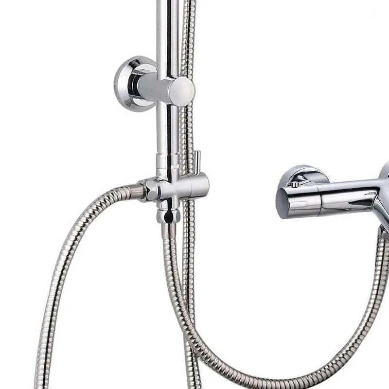 Shower Head Diverter Valve Diverter Valve Faucet Valve Brass Metal 3 Way Shower Head Diverter Valve G1/2 Three Function Switch Adapter Connector Head faucet Bathroom Accessories