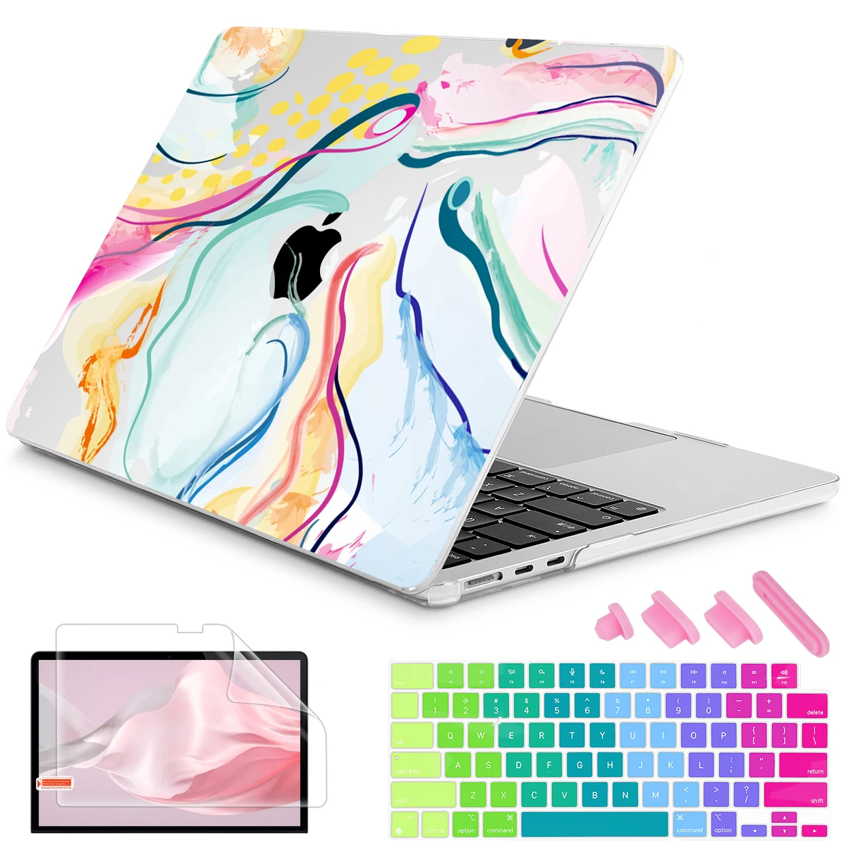 Estojo Rígido de Veia de Mármore para Macbook Pro 14 16 A2779 A2780 m2 Air 15 A2941 Air 13 A2681 A2337 m1 2023 A2338 Pro 13 Polegadas 2023 - Imagem 5