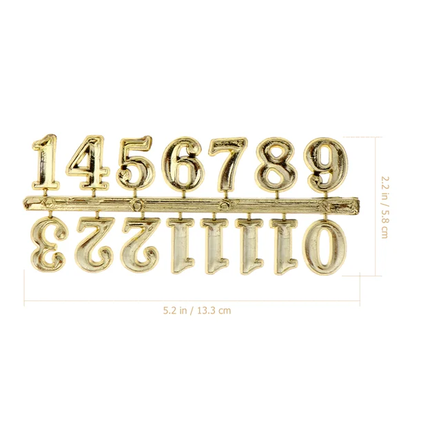 Óraszámok Számok Száma Mechanizmus Csere Római Szám Készlet Arany Numeralclocks Wallmotor Digitális Barkács Arab Kézműves Matricák - Image 3