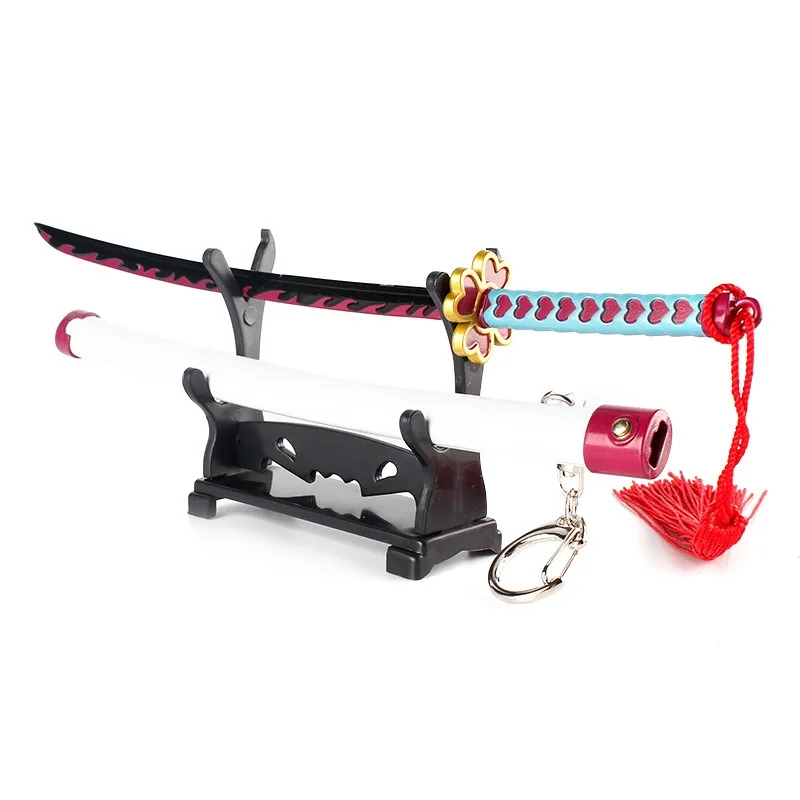 25cm Demon Slayer Metal Katana Ainme Japanese Katana Tanjirou Sword Kimetsu No Yaiba Iron Knife Ninja Samurai Sabre Kid Toy Gift japanese katana cold weapon toy sword toy weapon toy