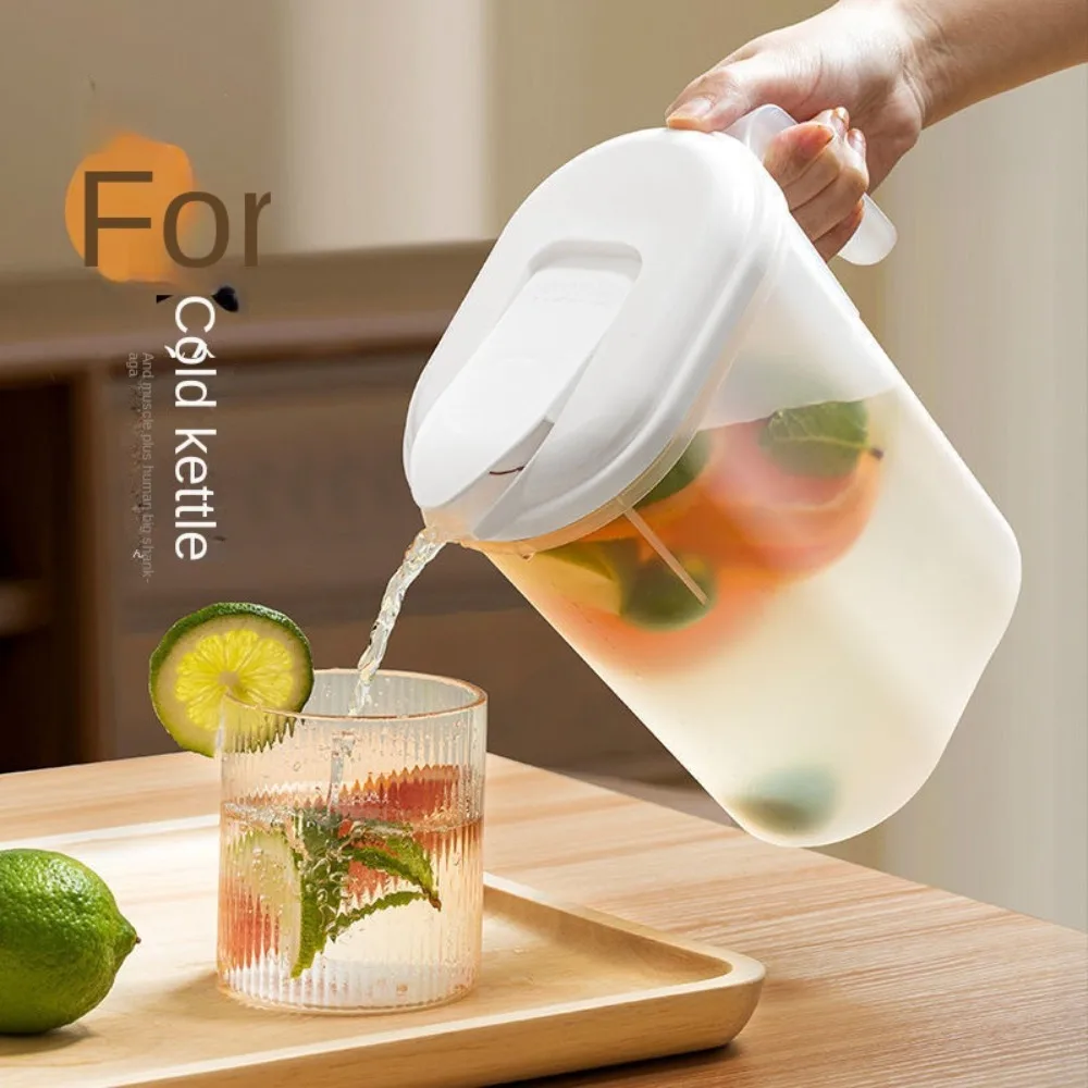 Large Capacity Fridge Jug Transparent Sealing Kettle with Filter Lid with Handle 1.5L 2L Heat Resistant Water jug Juice Jug