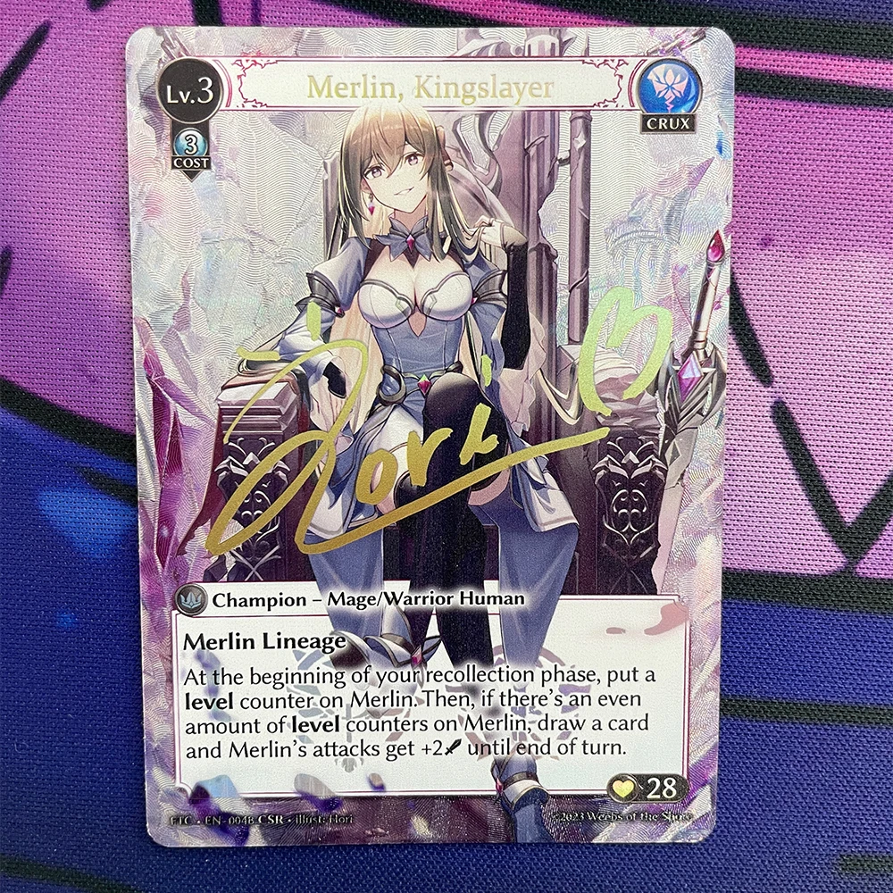 Anime Grand Archive Collection Card Merlin Kingslayer EN-004 SR