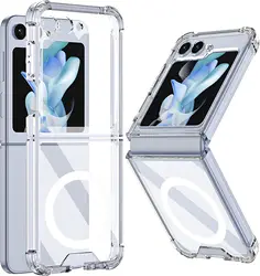 Magnetic Transparent MagSafe Case with Durable Air - Cushioned Support - Acrylic (Galaxy Z Flip 5)