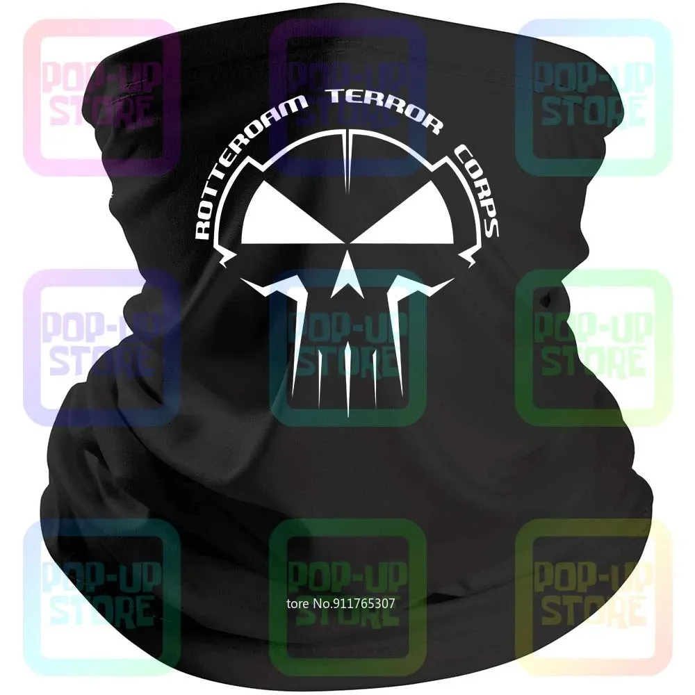 Novelty Cartoon Rotterdam Terror Corps Schwarz Hardstyle Gabba Bandana Balaclava Scarf Neck Gaiter Mouth Cover