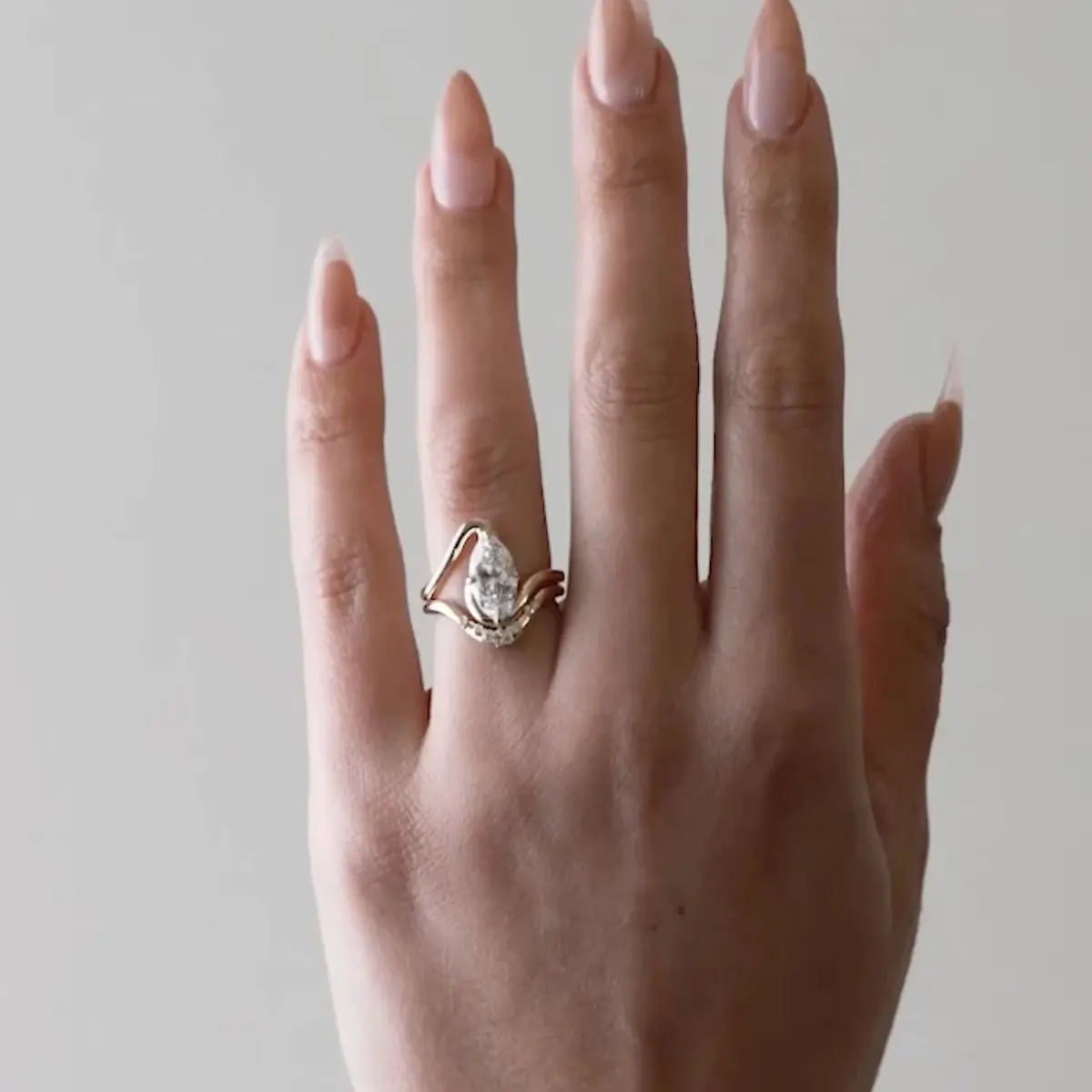 925 Sterling Silber Mode Einfache Wasser Tropfen Zirkon Ring Für Frauen, Verlobung, Hochzeit Luxus Hohe Qualität Edlen Schmuck – Detail 8