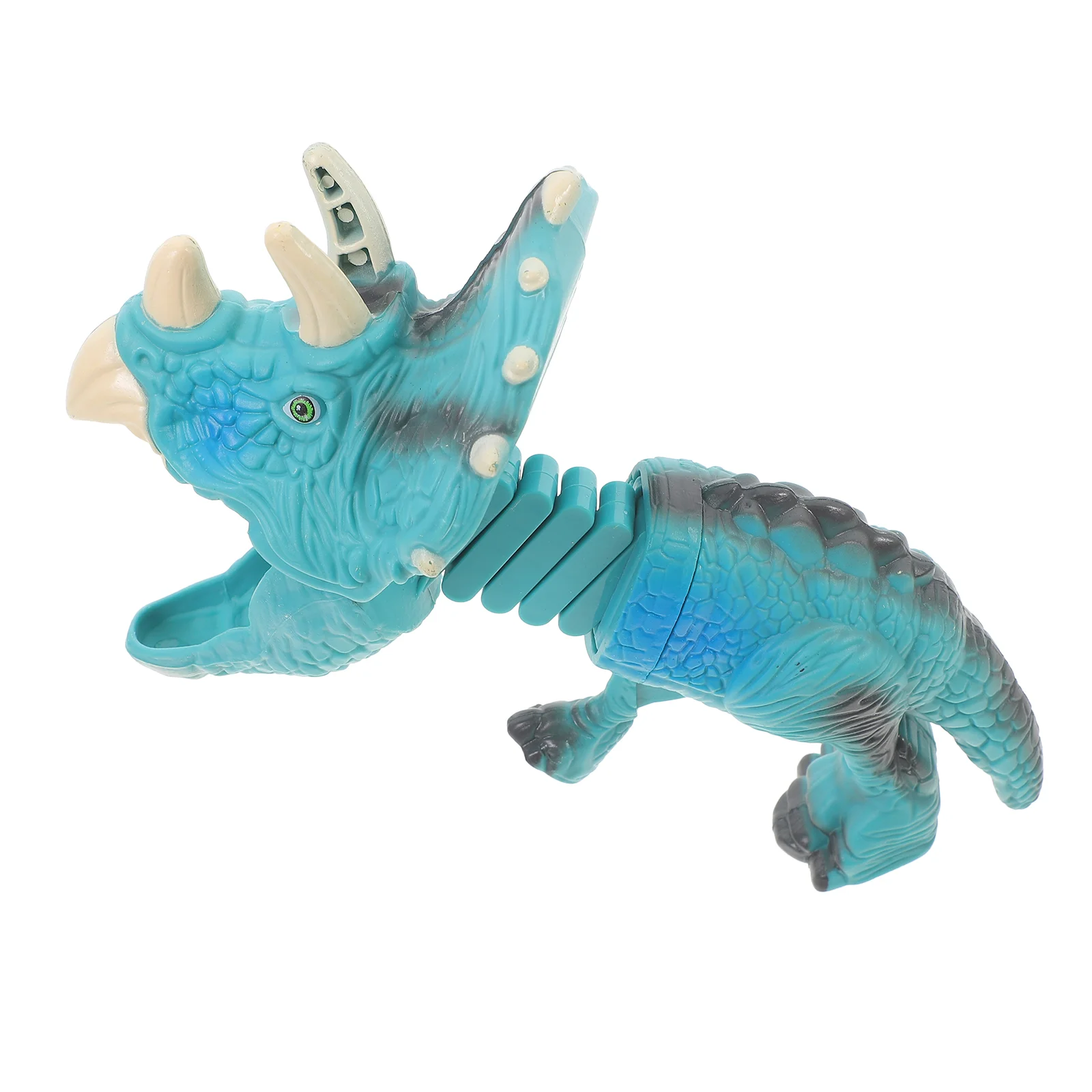 Dinosaur Spring Clip Trick Toy Telescopic Family Kids Toys Party Plastic Retractable Tabletop Animal-shaped Biting Child