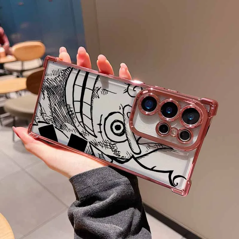 Anime One Piece Handyhülle für Samsung S26 S25 Edge S24 S23 S22 S21 S20 FE Ultra Plus Lite, Galvanisierte Sturzsichere Schutzhülle – Detail 15