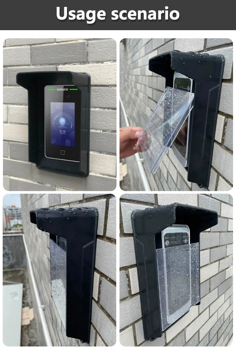 Outdoor Waterproof Cover Rain Proof Shell with Transparent Panel for Access Cont