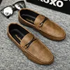 Summer New Men's Loafers Comfortable Flat Casual Shoes Men Breathable Moccasins Slip-On Soft Leather Driving Shoes 2023 6