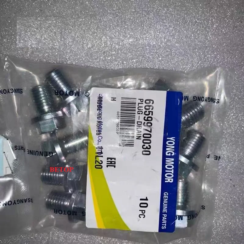 10 pcs Genuine engine oil pan drain plug For Ssangyong Korando Actyon Rexton MB100 6659970030