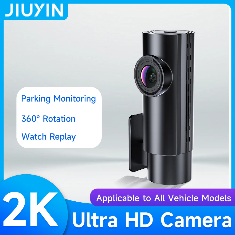 JIUYIN Driving Recorder Automatic loop recording 2K HD DVR Night Vision Wifi Smart Connect Car Recorder