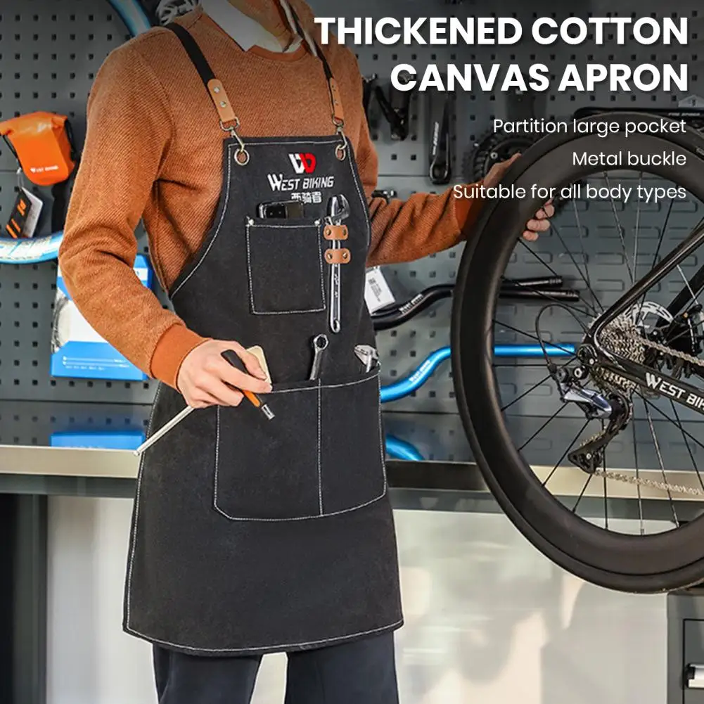 

Фартук тканевый прочный с регулируемыми ремешками, передник для ремонта велосипедов, барбекю, кухни