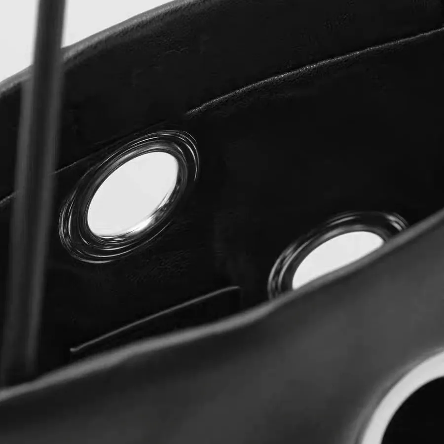 Dark Punk Motorcycle Ladies Retro Temperament Versatile Liudian Large Capacity Shopping Bag Underarm Hand Tote Bag