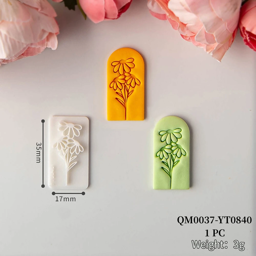 Rose Nelke weiche Keramik Polymer Clay Cutter Ohrringe Form Vintage Blatt Ornamente Ton Form geschnitten Präge machen Werkzeug – Detail 19