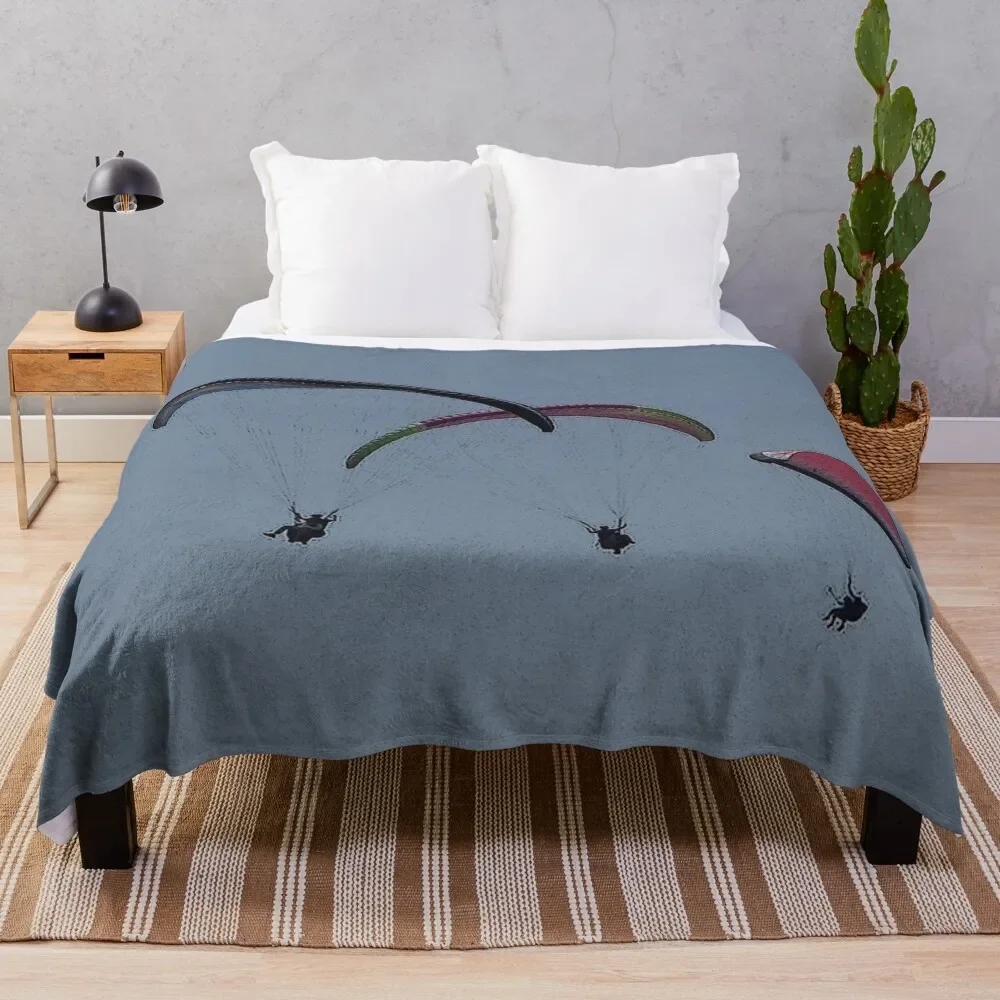 

Paragliders Throw Blanket Beautifuls Luxury Fluffys Large for sofa Blankets