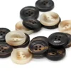DOTOLLE 15/20/25mm Classical Horn Resin Buttons for Clothes Man Coat Suit Handmade Decorations Sewing Supplies 1
