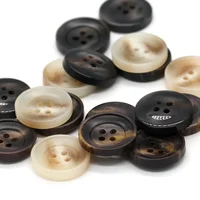 DOTOLLE 15/20/25mm Classical Horn Resin Buttons for Clothes Man Coat Suit Handmade Decorations Sewing Supplies 1