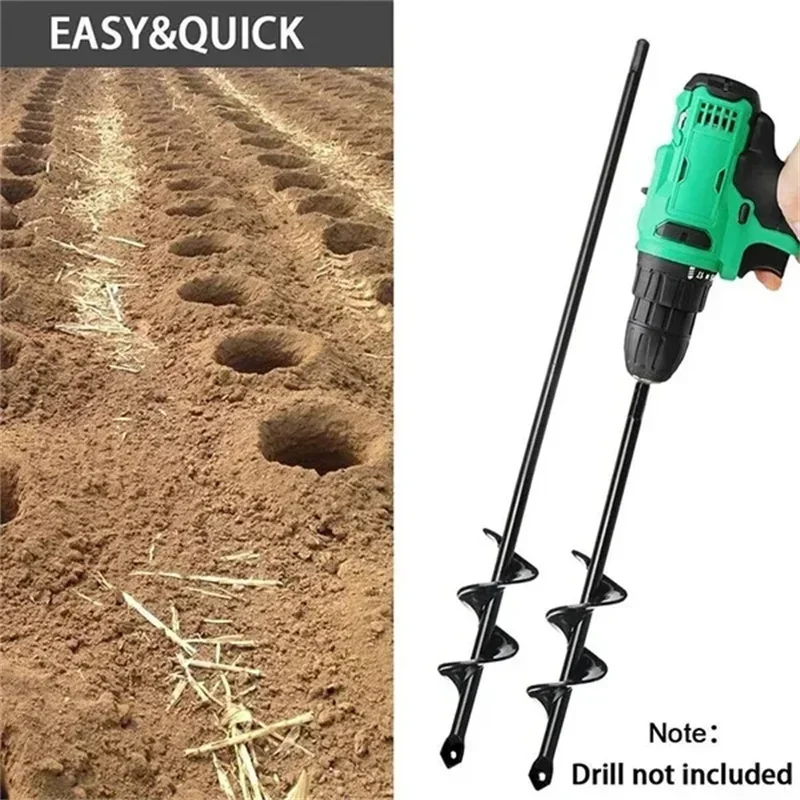 

Hand Pit Garden Loose Planting Electric ing Ground Spiral Digging Bit Set Seedling Soil Drill