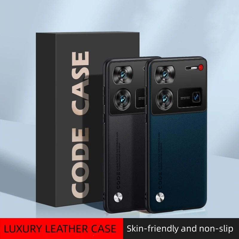 Per Nubia Z60 Ultra Case Lussuosa Cover Posteriore Antiscivolo In Pelle Per Nubia Z 60 Ultra Kevlar Stripe Bumper Funda