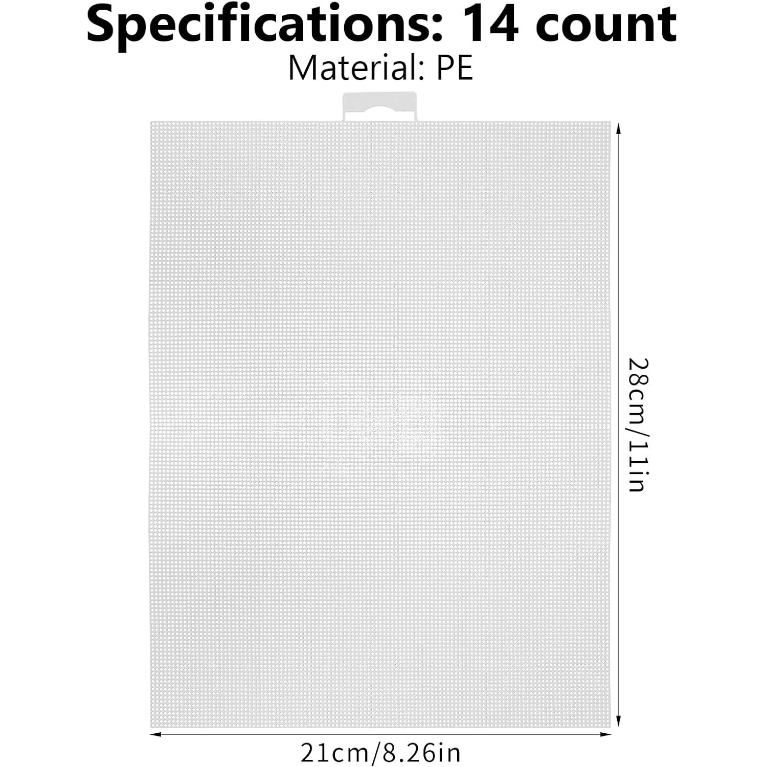 1-4Pcs Plastic Canvas Sheets 14Count Plastic Mesh Fabric Cross Stitch Canvas Eye Mesh for Embroidery DIY Handicraft Knit