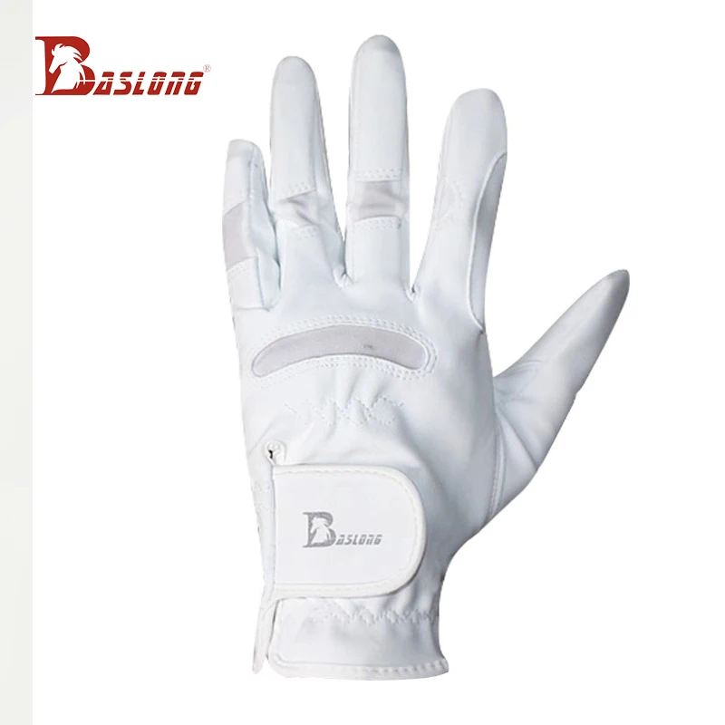 Gants d'équitation Baslong Quatre Saisons Antidérapants Résistants à l'usure Blancs Équipement d'équitation pour hommes et femmes 266,4 cm Longma Supplies Gants de cavalier