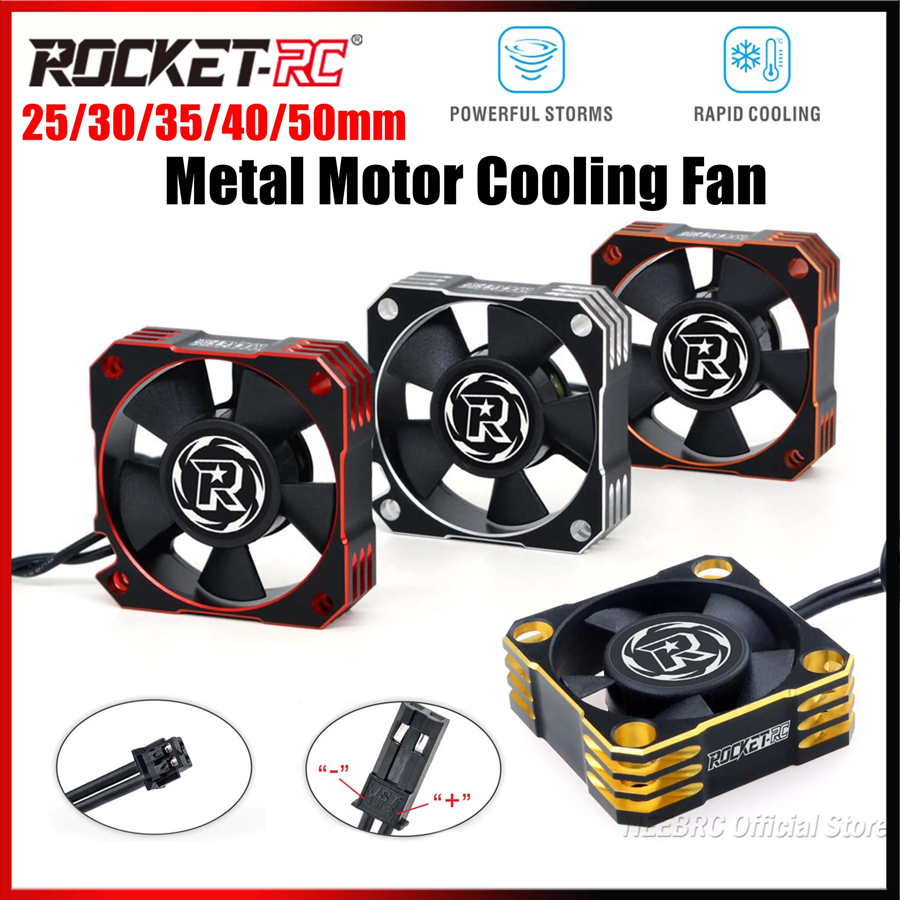 25mm/30mm kylning fan för ESC och RC motor - 2 st i paket