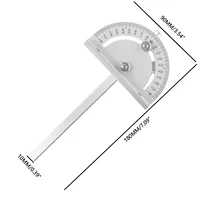 Mini Stainless Steel Angle Gauge Table Saw Circular Router Miter Gauge DIY Woodworking Machines Angle Ruler 2