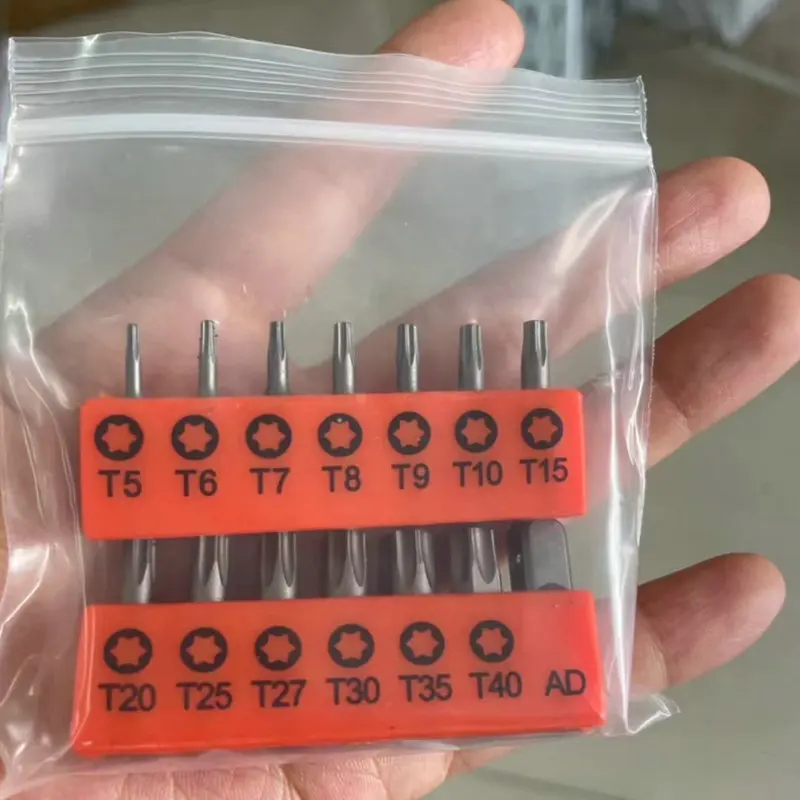14pcs 25mm Torx Screwdriver Bits T5-T40