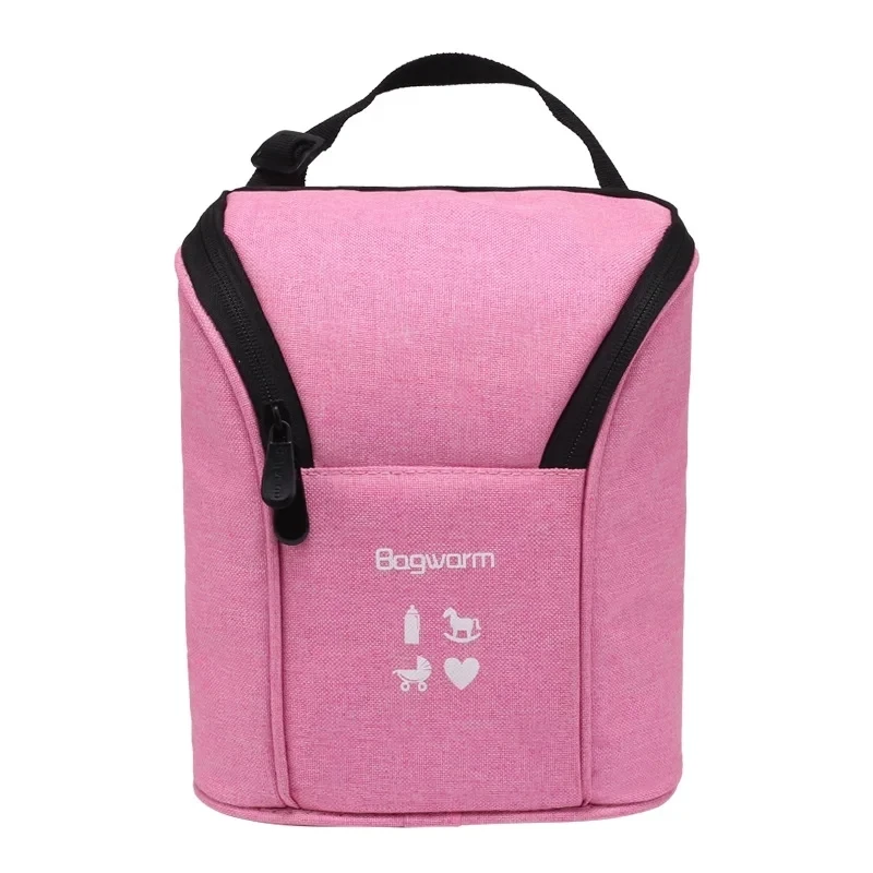 

Portable Milk Bottle Cooler Thermal Bag Beach Camping Ice Pack Waterproof Thickened Aluminum Foil Small Thermo Insulated Bag
