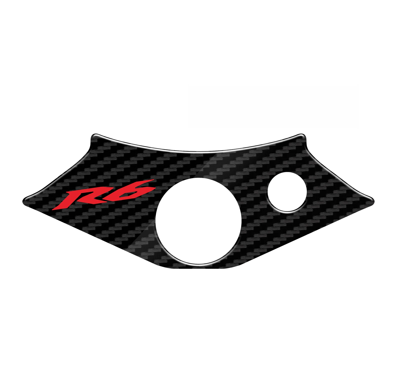 For YAMAHA R6 YZF-R6 R 6 1998-2002 1999 2000 2001 Motorrad 5D Carbon-look Upper Triple Yoke Defender car armrest box cover upper latch clip mr532555 for pajero 2000 2001 2018 auto accessories center upper