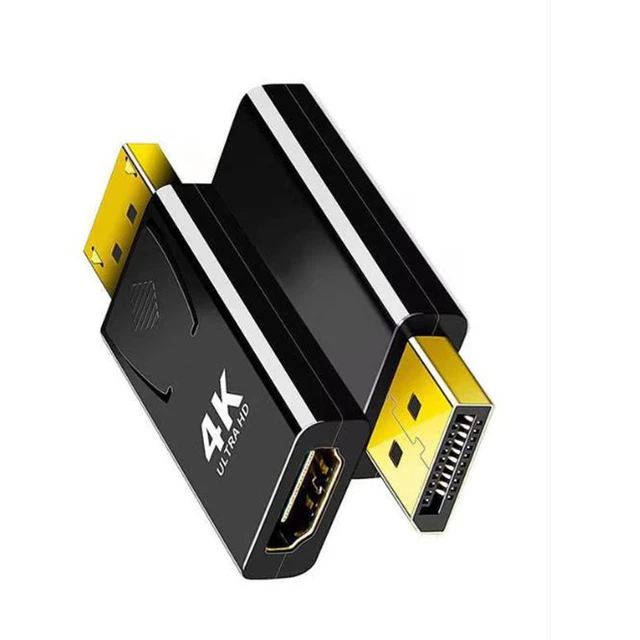 DP to HDMI-compatible Male to Female Converter 4K Display Port to Adapter Video Audio HD Cable for PC HDTV Laptop Projector