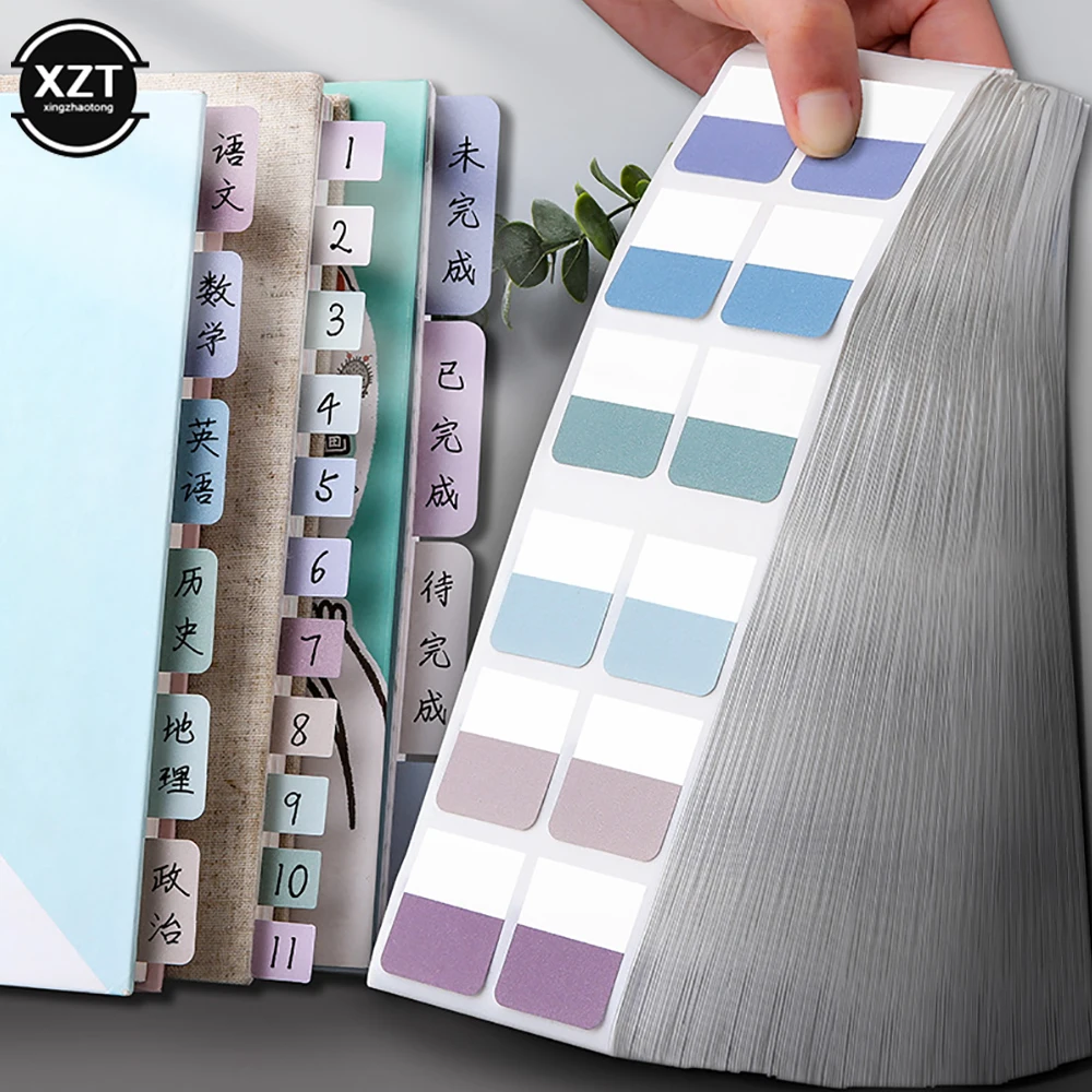 

60/120/240 PCS Multicolor Sticky Index Tabs Writable Notes Bookmark Memo Sticker Notebook Books Page Markers Classify