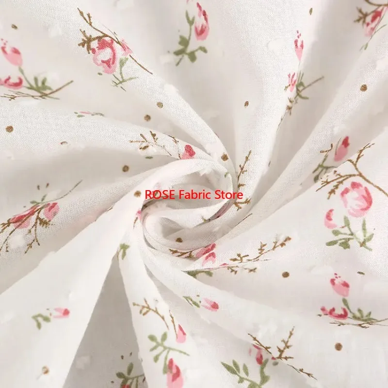 Vibrant Pink Floral Cotton Fabric